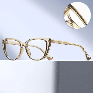 MS 82262 Women’s Lightweight Prescription Blue Light Blocking Optical Eyeglass Frames for Gamers