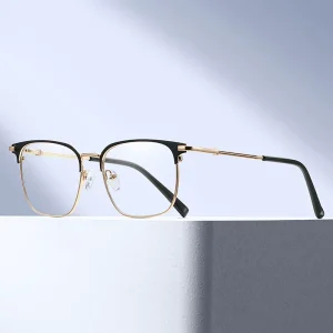 MS 91355 Men’s Photogray Optical Glasses PC and Steel Frame Blue Light Blocking for Gaming