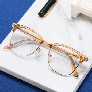 MS 95957 Women’s Metal and Plastic Half-Frame Optical Glasses