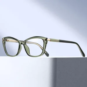 MS 97796 Women’s TR90 and Metal Cat-Eye Reading Glasses Anti-Blue Light