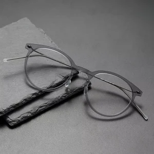 MS SH6537 Pure Titanium Lightweight Alloy Oval Optical Glasses Frame