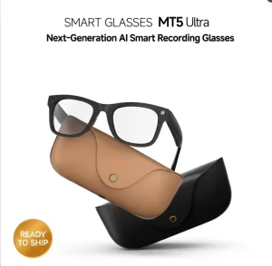 MT5 Ultra AI Smart Glasses with 8MP Camera WiFi 6 Bluetooth Calling Real-Time Translation IP65 TR90 Lightweight Eyewear