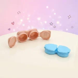 Macaroon Color Leak-Proof Colorful Cosmetic Contact Lens Wearing Tool and Storage Case Kit