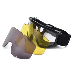 Manufacturer Anti-Impact Scratch-Resistant Anti-Fog Safety Tactical Goggles for Outdoor Use