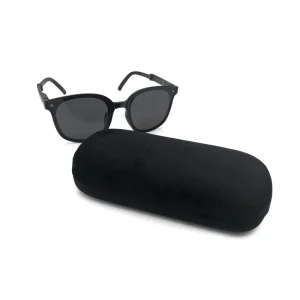 Manufacturer Black Metal and Velvet Hard Shell Glasses Case for Travel