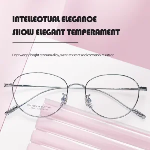 Manufacturer Round Full-Rim Lightweight Optical Reading Glasses Frames with Nose Pads