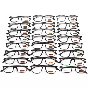 Manufacturer TR90 Black Square Optical Eyeglass Frames for Women and Men