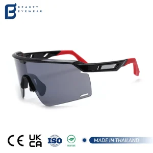 Manufacturer TR90 Frame Dark Lens Outdoor Sunglasses Custom Logo Running Sports Eyewear