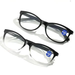 Manufacturers of Anti blue Gradual Black Frame Reading Glasses for Men and Women Universal Spring Legs HD Reading Glasses