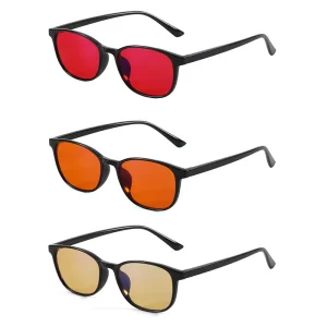 Manufacturing Orange Tr90 Eyewear Optical Blue Light Blocking Glasses Red Light Eyeglasses Frames for Computers