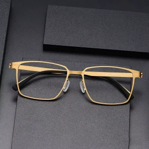 Matte Black Eyeglass Frames Titanium Luxury Frame Optical for Man Male Male Fashion High Quality Eye Glass Eyewear Spectacles