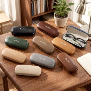 Matte Hard Rectangle Glasses Case Custom PU Storage Box for Sunglasses and Eyewear Accessories