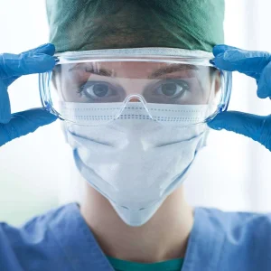 Medical Isolation Eye Shield Protective Goggles Safety Glasses Anti-Fog UV Disinfecting 95% Filter Class I