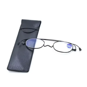 Men Women Fashion Mini Metal CE Unbreakable Design Optics Reading Glass Glasses for Read With Case