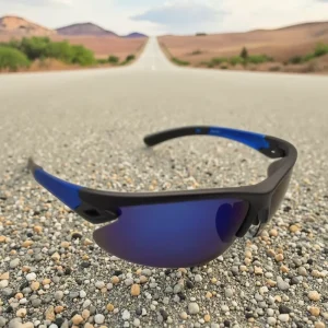 Men’s Cycling Sunglasses Flip-On Night Vision Dual-Use PC Frame UV400 Lenses for Myopia