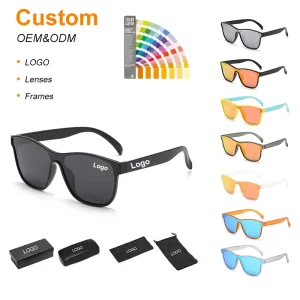 Men’s Designer TR90 Sports Sunglasses Polarized Square Lenses UV Protection for Fishing Golf Available Blue Red Yellow Purple