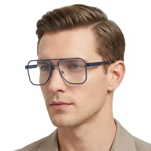 Men’s Full-Rim Metal Eyeglass Frames