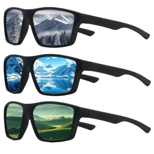 Mens Glasses Fashion Polarized Glasses Outdoor Riding Square Windproof Eyewear Glasses Sports Men