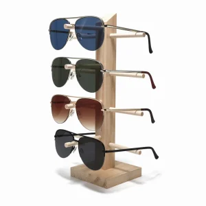 Men’s Half-Rimmed Metal UV400 Sunglasses