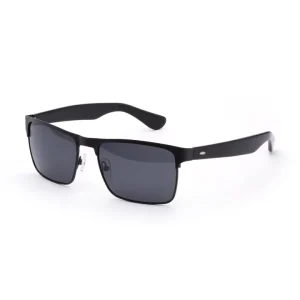 Men’s Metal Square Full Rim Polarized Sunglasses, UV Protection, 9830