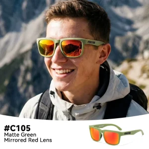Men’s Mirrored Polarized Sunglasses Ultralight Outdoor Sports Eyewear Coated Lens for Driving