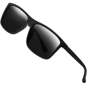 Men’s Polarized Driving Sunglasses Rectangular Vintage Frame