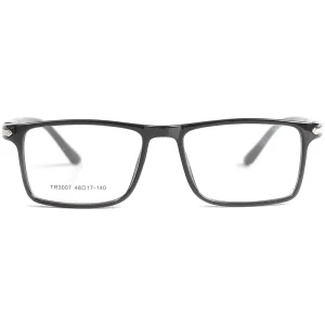 Men’s Shiny Black TR-CP Myopia Optical Eyeglass Frames