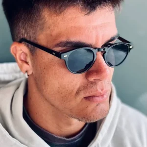 Men’s Small Round Frame Retro Sunglasses