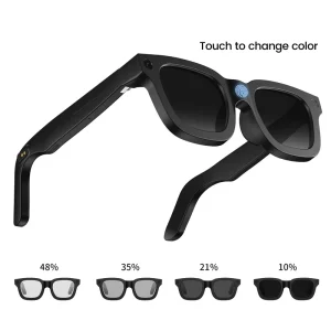 Men’s Smart Sunglasses with Camera Bluetooth and Electrochromic Lenses