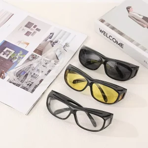 Men’s Sunglasses Outdoor Cycling Eyewear Accessories Myopia Compatible Wrap Around Wind Sand Proof Eye Protection Work Specific