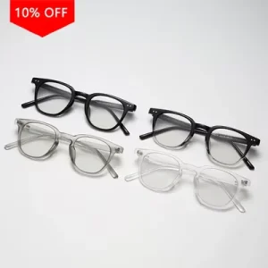 Men’s TR Clear Eyeglass Frames Blue-Light-Blocking Polarized Photochromic Lenses
