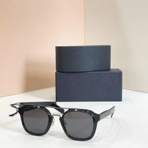 Men’s Trendy Sunglasses Designer Fashion Women’s Black Lens Metal Sunglasses High Quality UV400 Women’s Goggle Glasses
