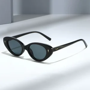 Men’s Women’s PC Colorful Oval Cat Eye Sunglasses UV400 Small Frame