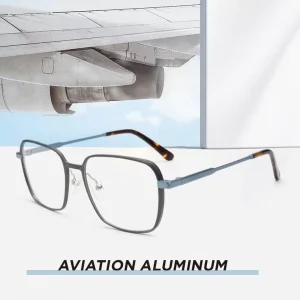 Men’s and Women’s Optical Glasses Aviation Aluminum Material