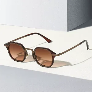 Men’s and Women’s Small-Frame Metal Sunglasses