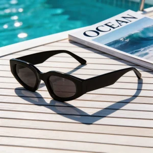 Men’s and Women’s Small Square-Frame Polarized Sunglasses with UV400 Protection
