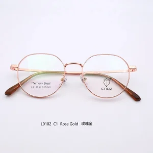Merchants Recommend CROZ Metal Memory Titanium Frames Ultra light High Quality Fashionable Shape Men Women Myopia