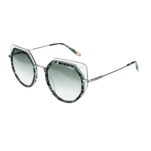 Metal Acetate Vintage Round Polarized Women’s Sunglasses UV400 Handcrafted Acetate Frame