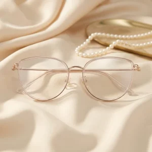 Metal CR39 Optical Lens Eyeglass Frames Unisex