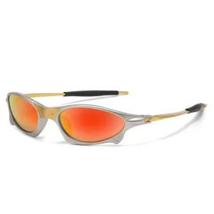 Metal Coated Fashion Sports Sunglasses High Quality Eyewear Frames Anti UV Riding Glasses for Men Women UV400 Shade Sun Glass