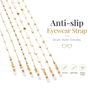 Metal Eyeglass Chain Necklace Anti-Slip Eyewear Strap for Women