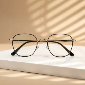 Metal Eyeglasses Frame Computer Optical Blue Light Blocking Glasses Lens For Unisex Eyeglasses Frames