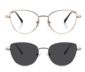 Metal Frame Sunglasses, Oversized