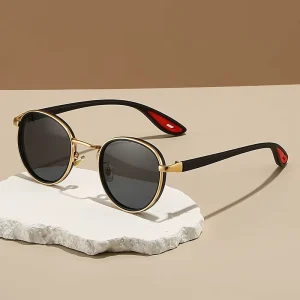 Metal Frame Sunglasses for Men with Hip-Hop Punk Style