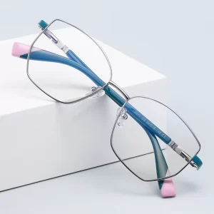 Metal Optical Glasses Frames for Women Anti-Blue-Light