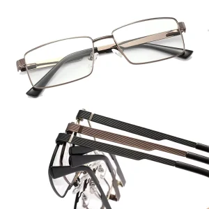 Metal Optical Glasses Full-Frame Myopia Glasses for Men