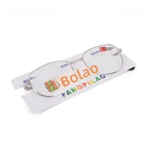 Metal Reading Glasses with Transparent Resin Lenses and Portable Frames