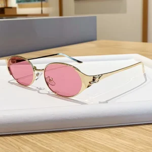 Metal Sunglasses with Old Money Style and UV400 Protection