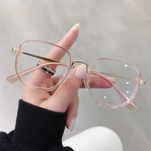Metal Transparent Prescription Optical Frames, Women’s, Blue-Light Blocking
