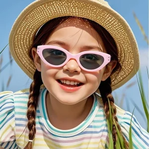 Middle East Best Seller Children’s Small Cai Eyes Frame TAC Lenssoft Silicone Unisex Polarized Kids Sunglasses